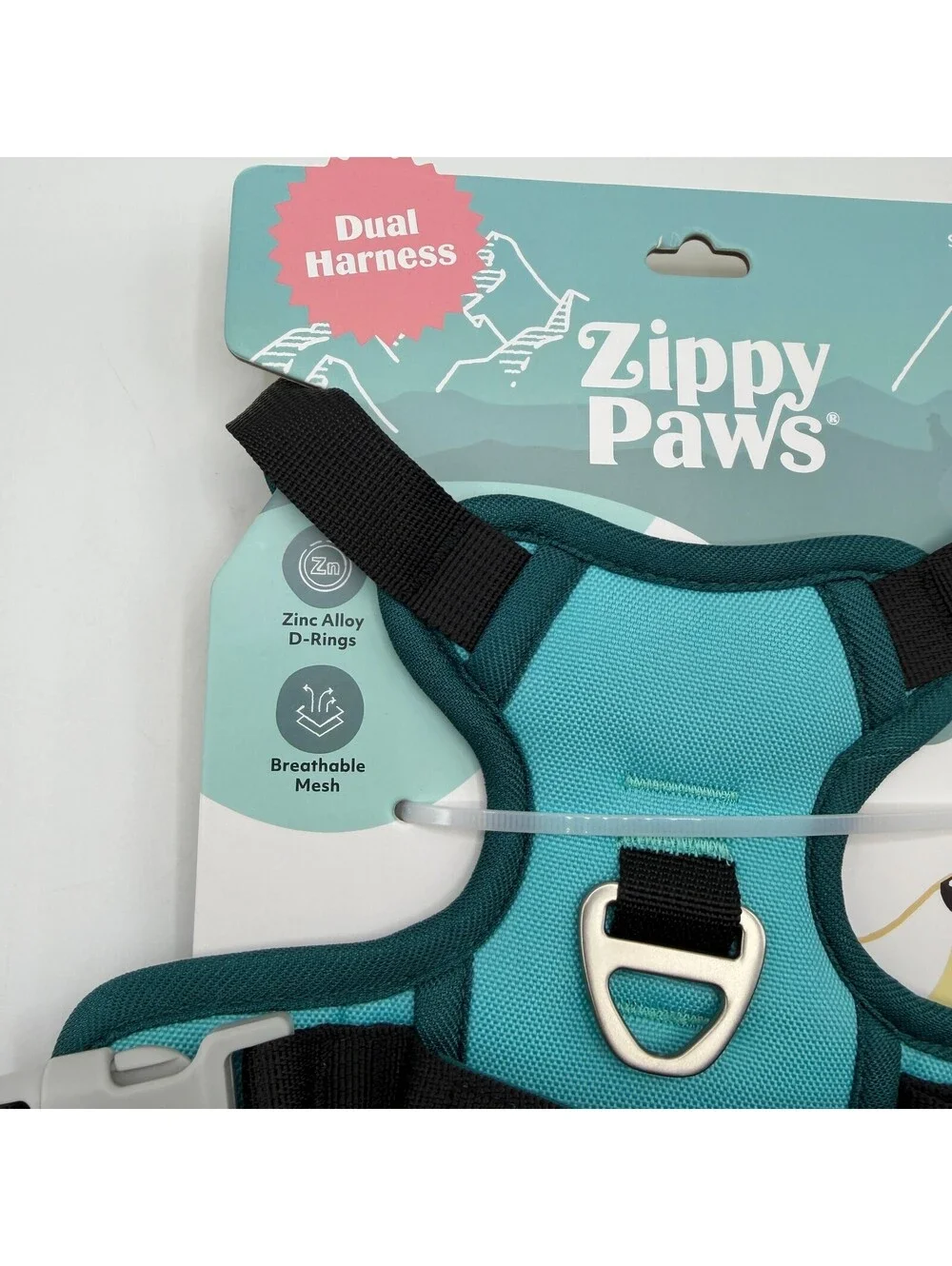 ZippyPaws No Pull Dog Harness Small Teal Black 10 to 20 lbs ZPC-C0012 Zippy Paws